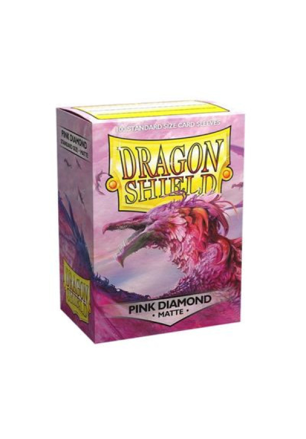 Fundas Dragon Shield Rosa- Pink Diamond Mate 100 Uds