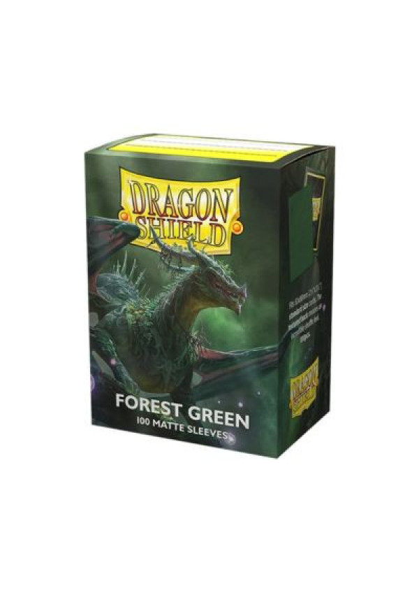 Fundas Dragon Shield Forest Green Mate 100 Uds