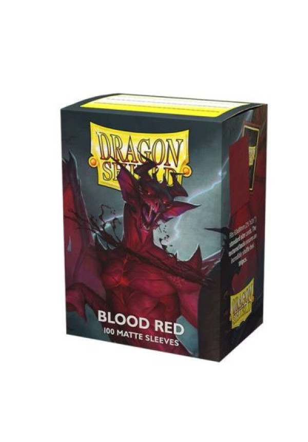 Fundas Dragon Shield Rojo Blood Red Mate 100 Uds