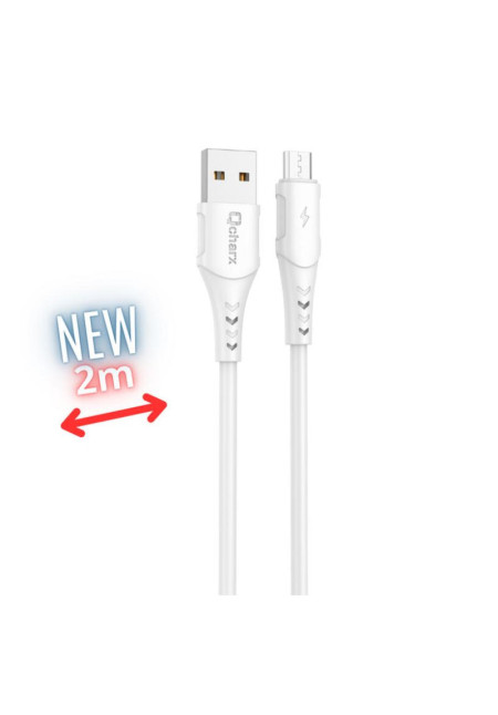  qcharx-athens-cable-usb-a-micro-3a-18w-2-m-pvc-blanco Qcharx Athens Cable USB a Micro 3A 18W (2 m) PVC Blanco