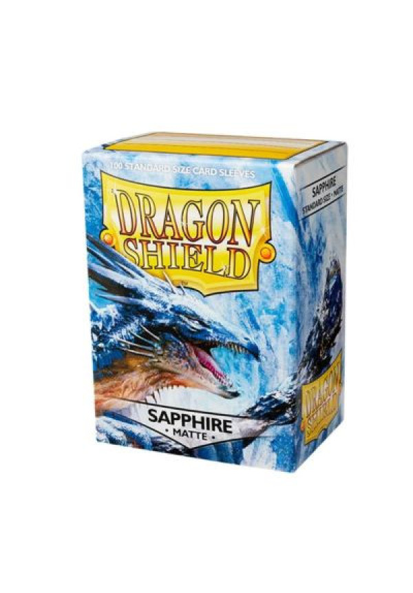 Fundas Dragon Shield Azul Sapphire Mate 100 Uds