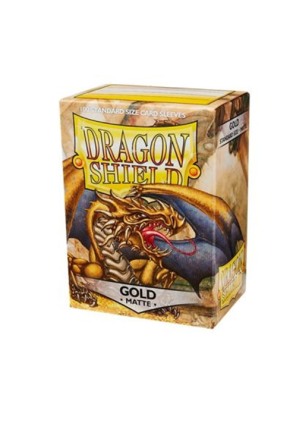 Fundas Dragon Shield Oro - Gold Mate 100 Uds