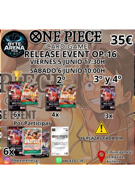 Release Event VIERNES 5 Junio OP-16