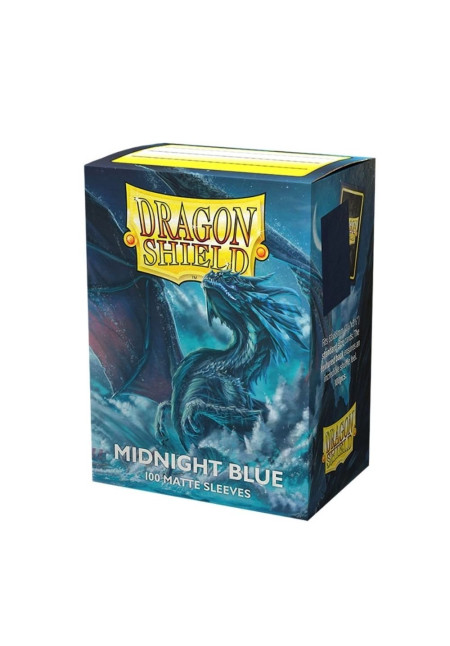 Fundas Dragon Shield Midnight Blue Mate 100 Uds