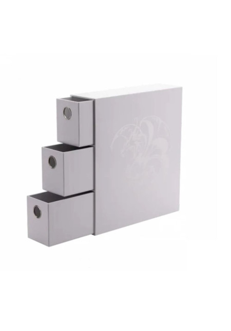 Archivador- Cajonera Dragon Shield 3 Compartimentos Blanco 