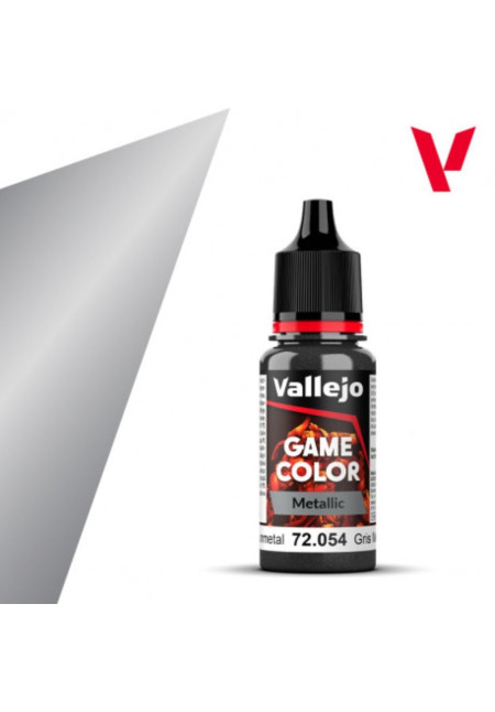 Pintura Game Color Metallic Gris Metalizado Oscuro 72.054 Vallejo