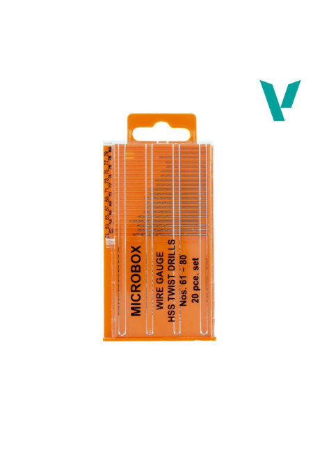 Set 20 Brocas 61-80 Acero  Vallejo T01002