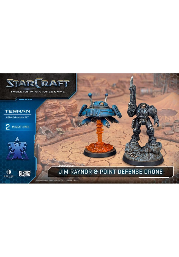 StarCraft Tabletop Jim Raynor & Point Defense Drone