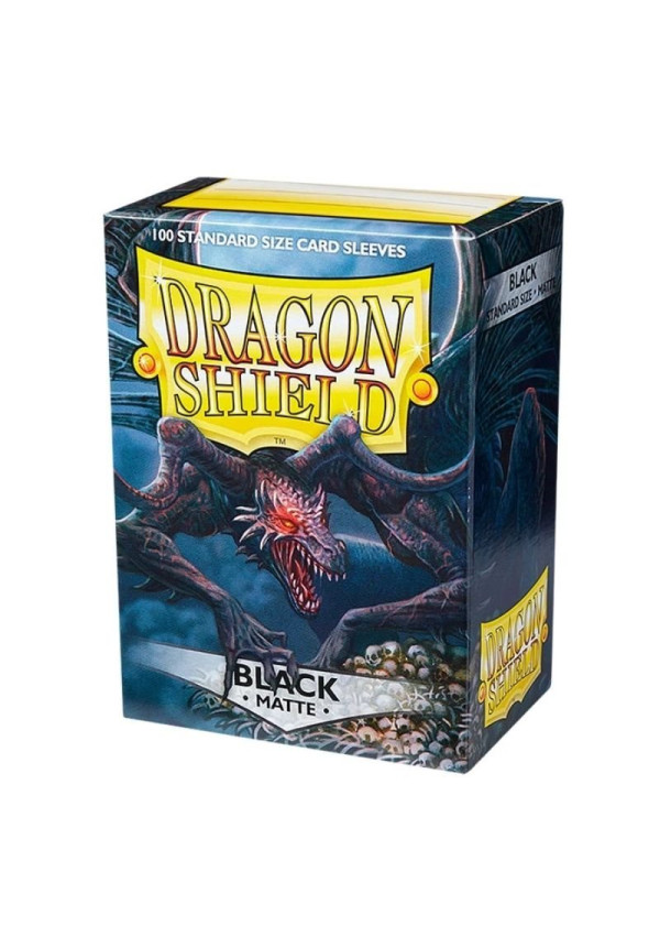 Fundas Dragon Shield Negro Mate 100 Uds