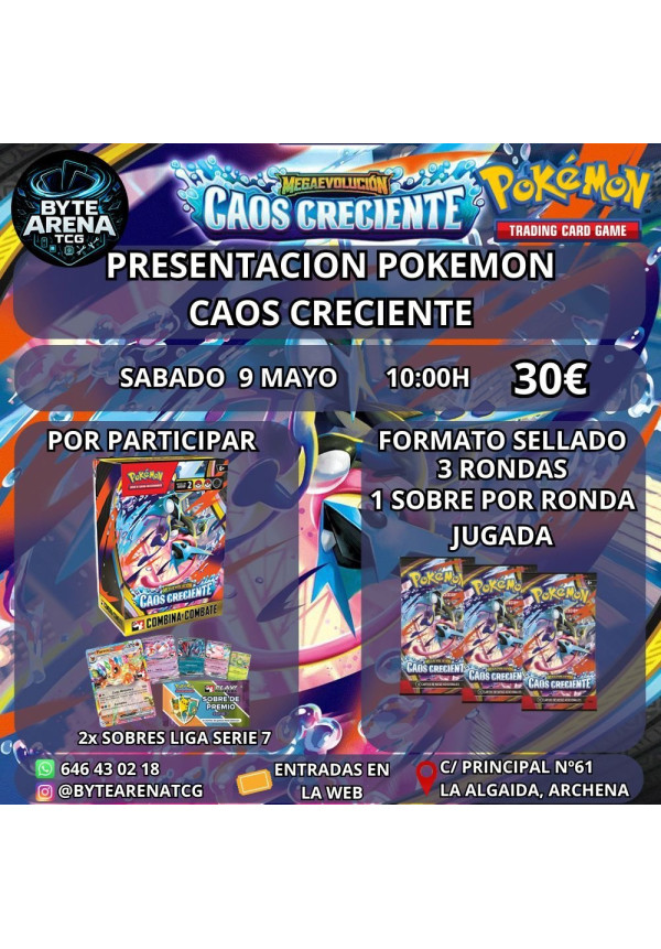 PRESENTACION POKEMON CAOS CRECIENTE SABADO 9 MAYO 