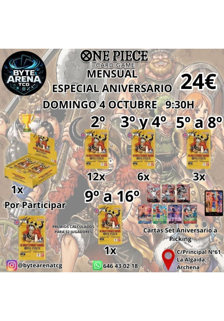 Mensual One Piece 4 Octubre 9:30h