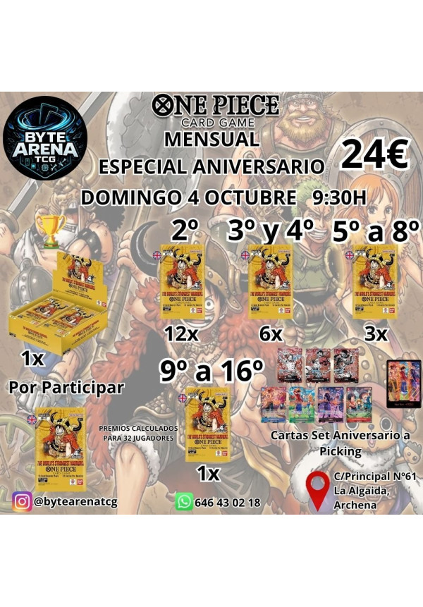 Mensual One Piece 4 Octubre 9:30h