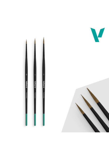 Set 3 Pinceles Pro Modeler Vallejo B01991