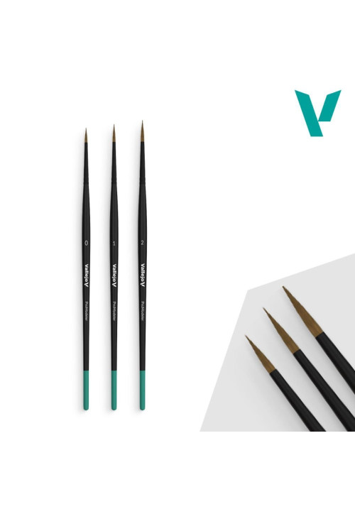 Set 3 Pinceles Pro Modeler Vallejo B01991