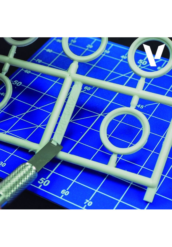 Set 5x Cuchillas #17  Tipo Cincel  Vallejo T06004