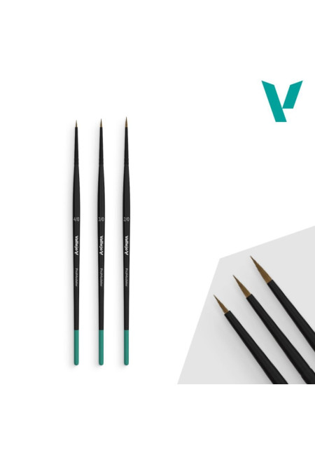 Set 3 Pinceles Pro Modeler Vallejo B01990
