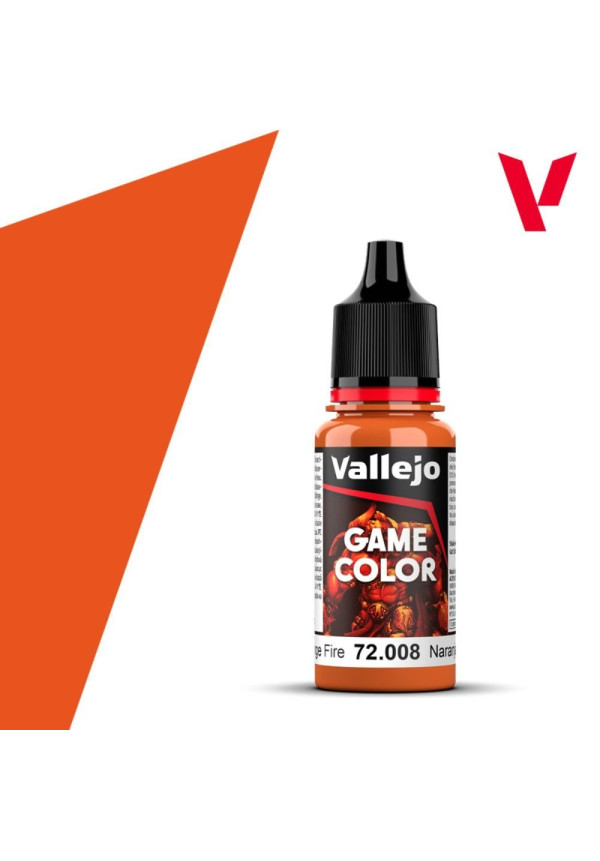Pintura Game Color Naranja Fuego  72.008 Vallejo