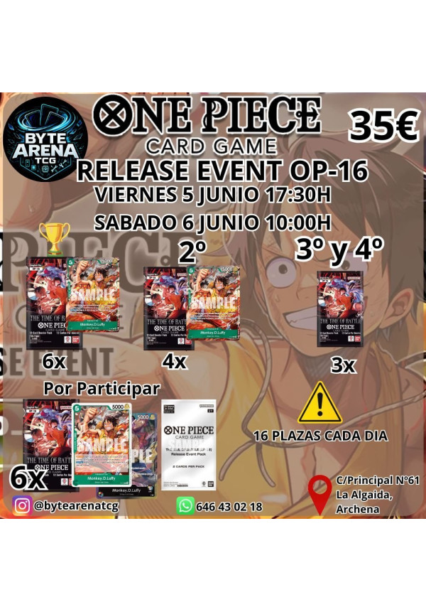 Release Event SABADO 6 Junio OP-16