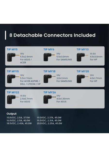 Cargador Ewent EW3963 Multifuncional 45W