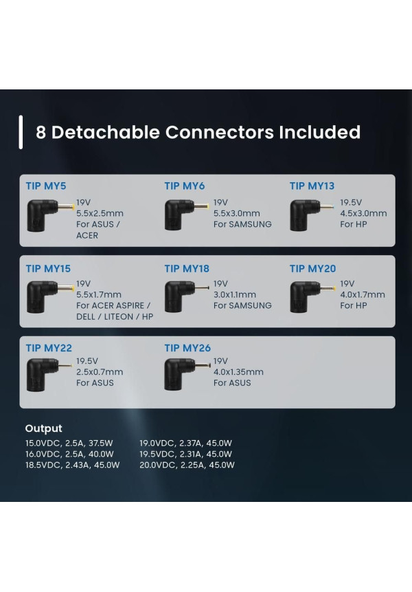 Cargador Ewent EW3963 Multifuncional 45W