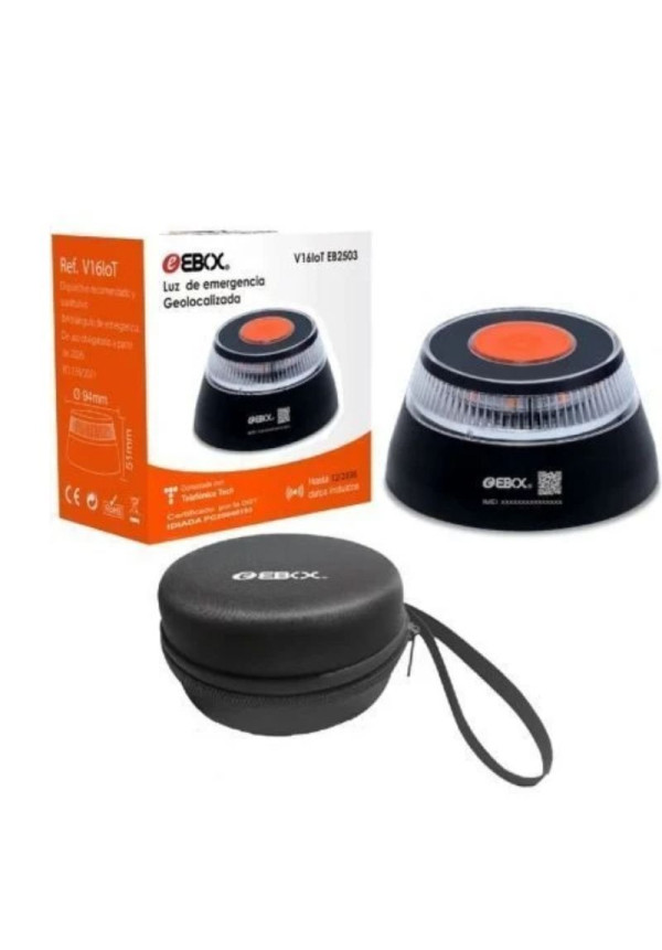 Baliza V16 Ebox  EB2503 Homologada Geolocalizable  con estuche