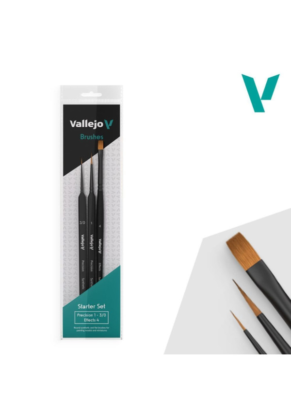 Set 3 Pinceles Starter Vallejo B03990