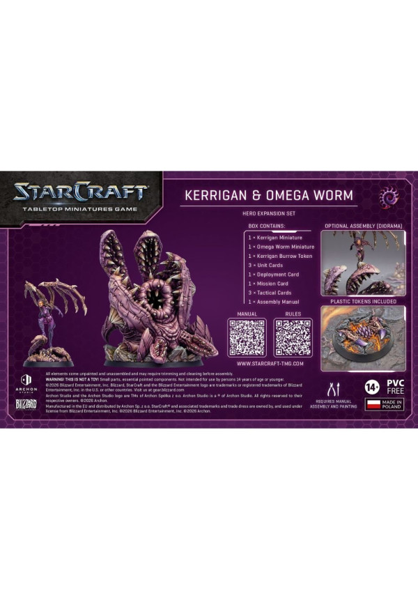 StarCraft Tabletop Kerrigan & Omega Worm