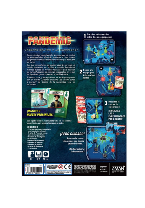 Pandemic Español - Juego de Mesa
