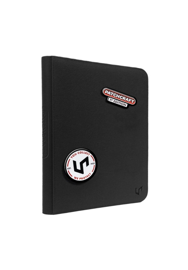 Album Ultra Pro 9 Bolsillos  360 Cremallera Patchcraft Negro 