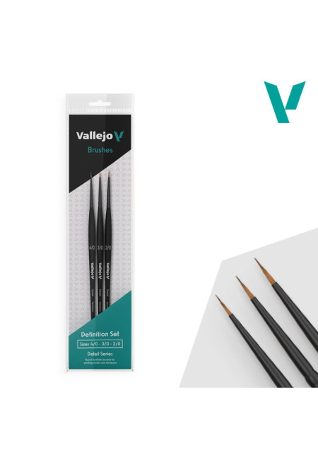 Set 3 Pinceles Definition Vallejo B02990