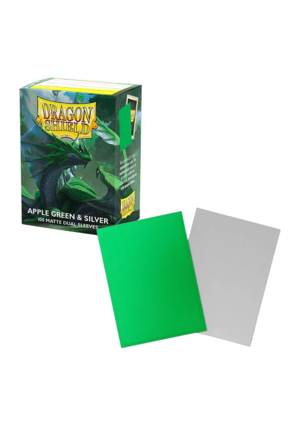Fundas Dragon Shield Mate Dual Green & Silver 