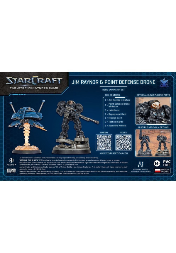StarCraft Tabletop Jim Raynor & Point Defense Drone