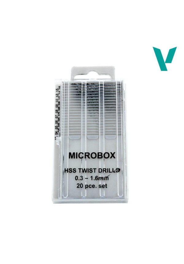 Set 20 Brocas 0.3-1.6mm Vallejo T01001
