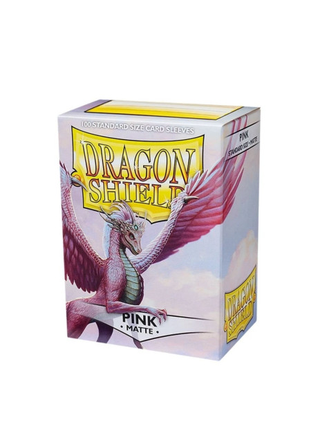 Fundas Dragon Shield Pink Mate 100 Uds