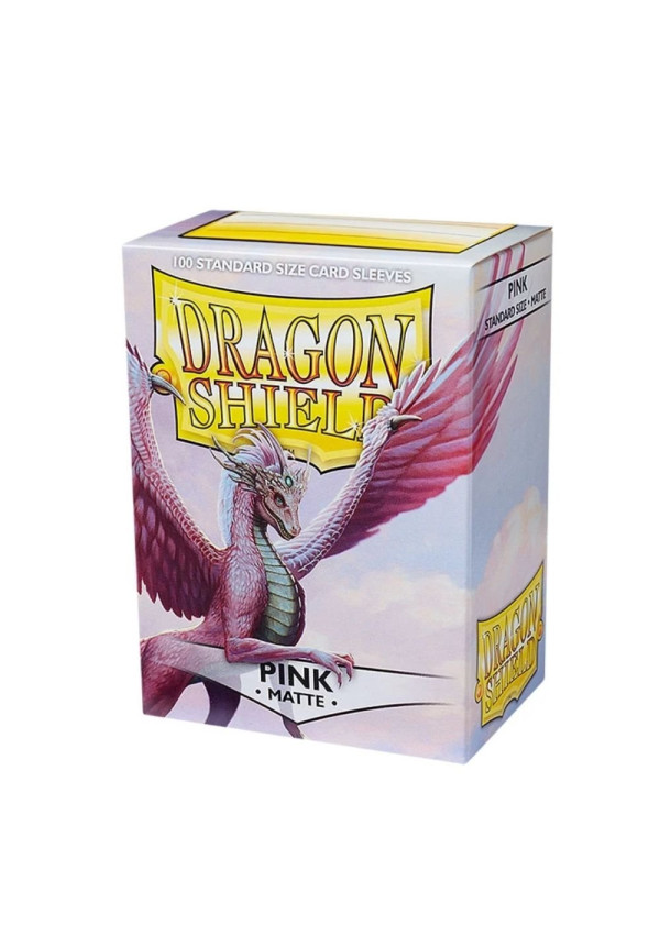 Fundas Dragon Shield Pink Mate 100 Uds