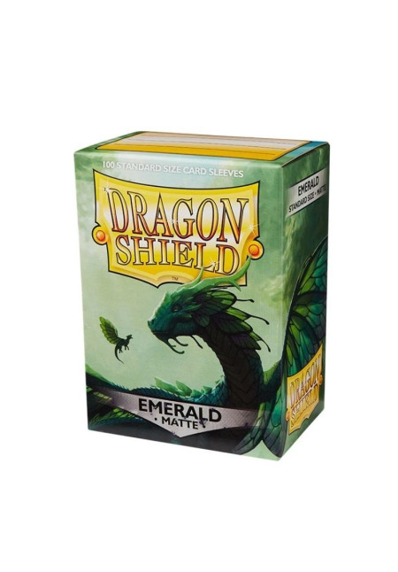 Fundas Dragon Shield Esmeralda Mate 100 Uds