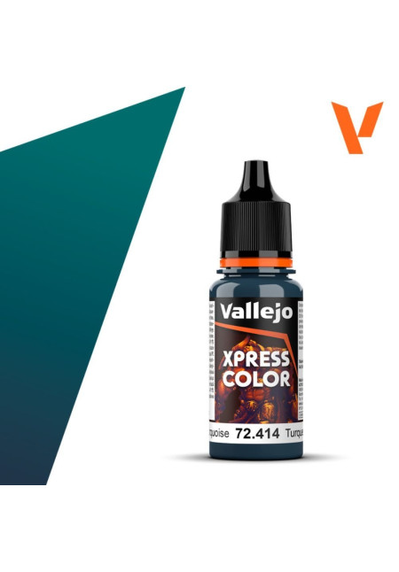 Pintura Xpress Color Turquesa Caribe 72.414 Vallejo