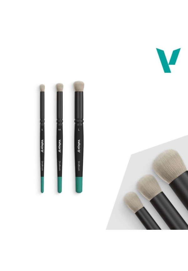 Set 3 Pinceles Seco Vallejo B07990