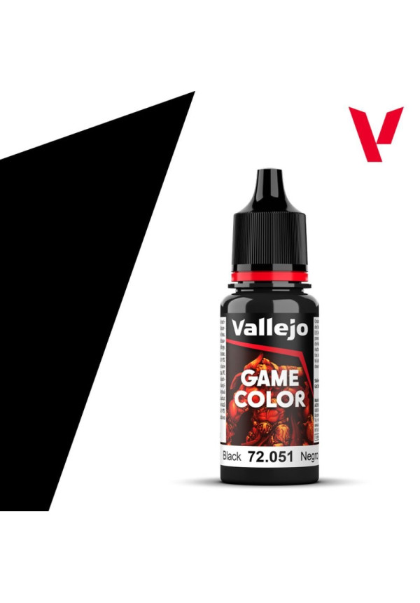Pintura Game Color Negro 72.051 Vallejo