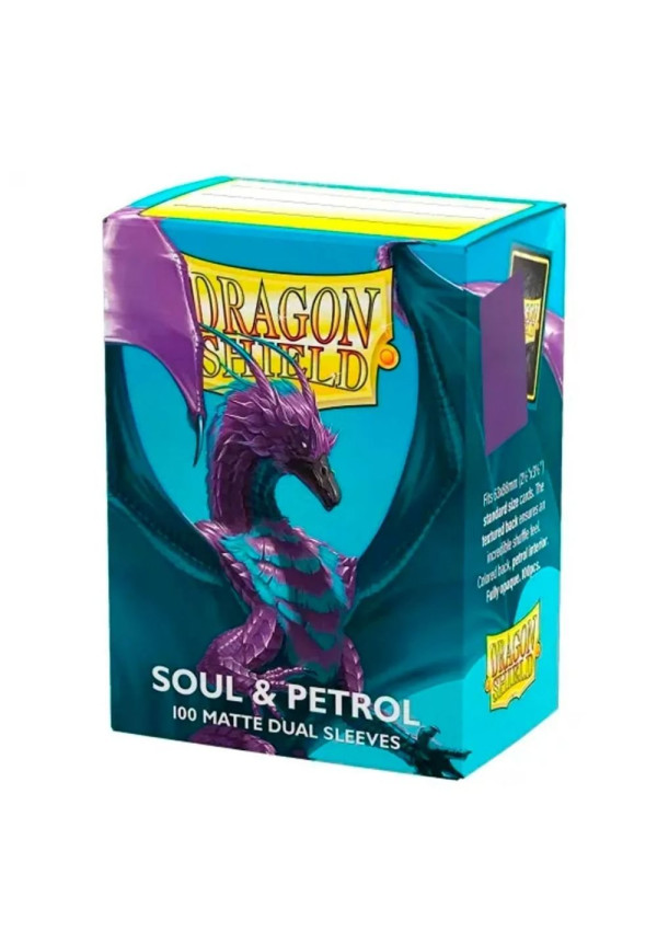 Fundas Dragon Shield  Soul & Petrol Dual Mate 100 Uds