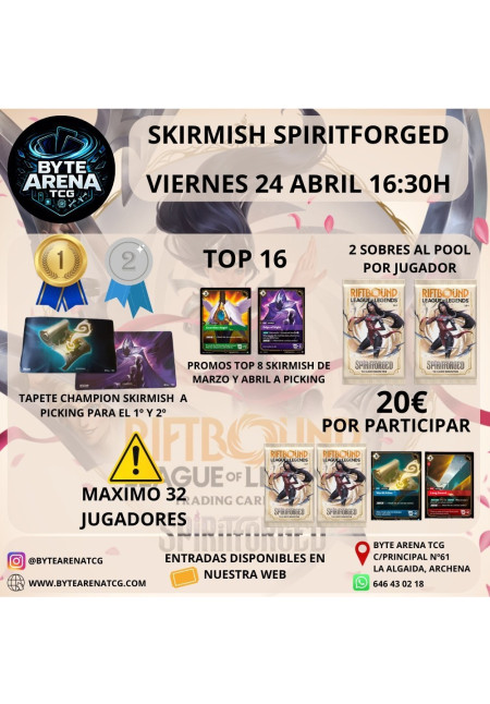 Skirmish 24 Abril Riftbound Spiritforged