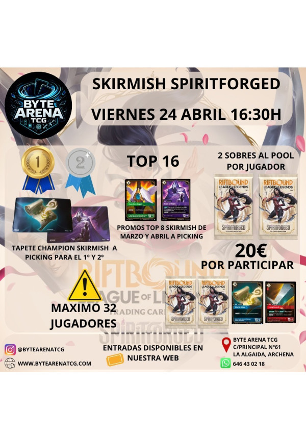 Skirmish 24 Abril Riftbound Spiritforged