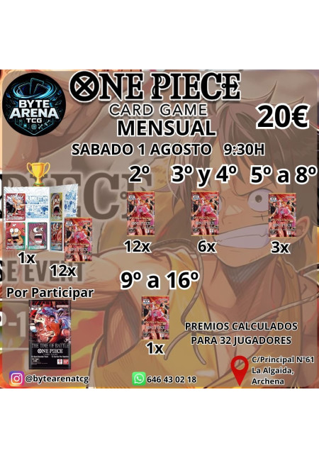 Mensual One Piece Julio Sabado 1 Agosto